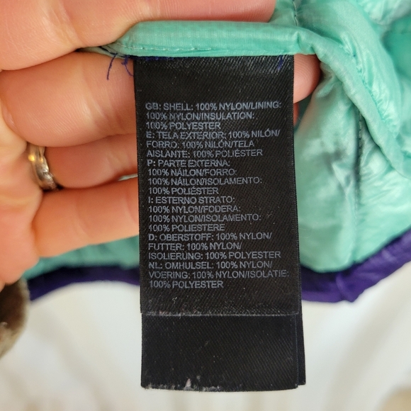 The North Face Thermoball Quilted Jacket‎ Coat Purple Size Small - Picture 7 of 9